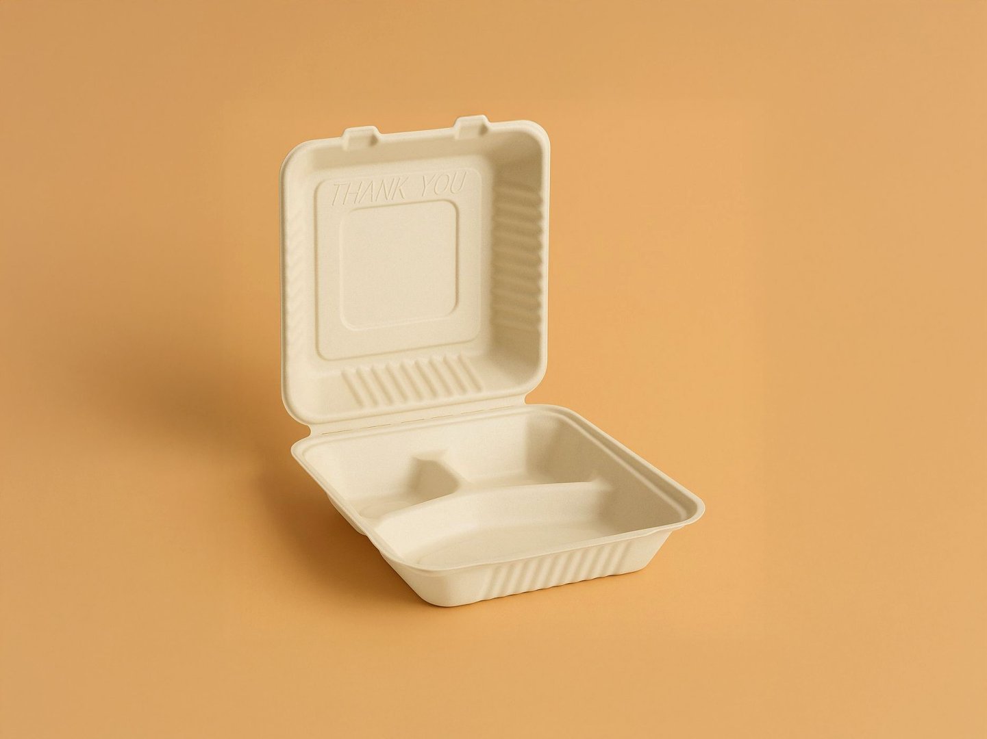 Clamshell Fiber Container